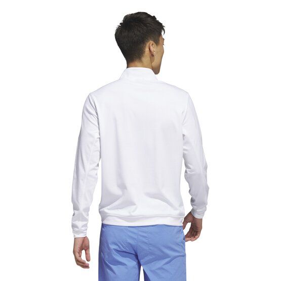 Adidas  Elevated Quarter-Zip Pullover Stretch Midlayer white