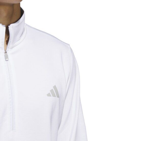 Adidas  Stretchová střední vrstva Elevated Quarter-Zip  bílá