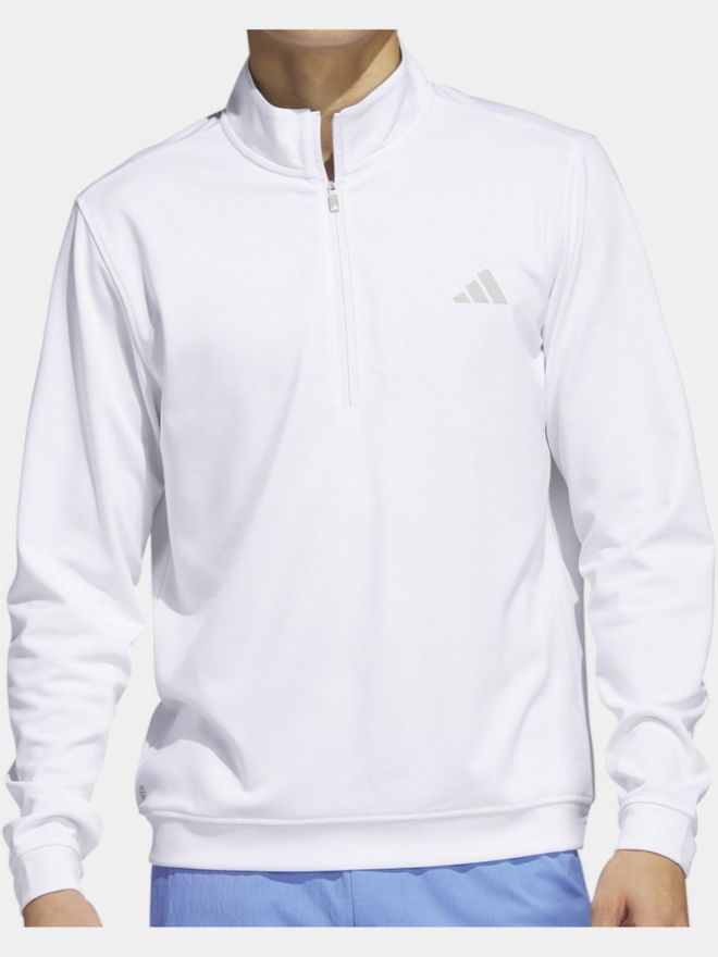 adidas Elevated Quarter-Zip Pullover Stretch Midlayer weiß