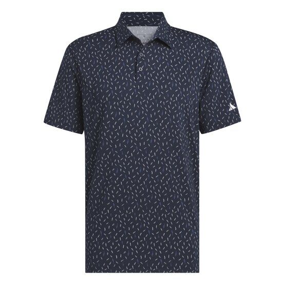 Adidas  Ultimate365 Allover Print Half Sleeve Polo navy