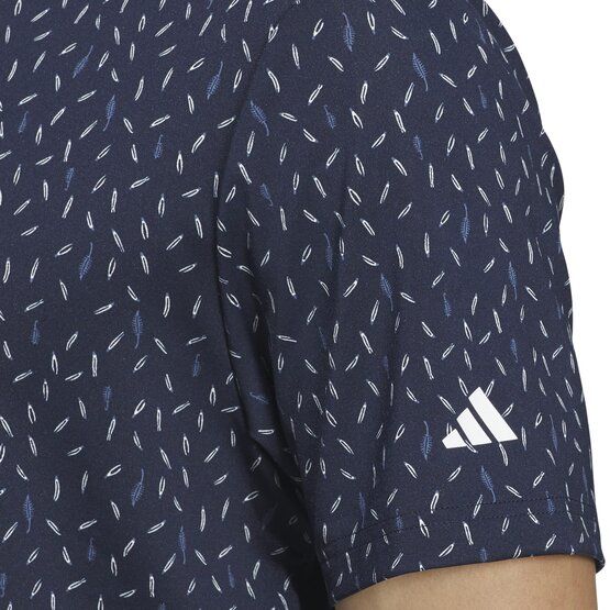 Adidas  Ultimate365 Allover Print Half Sleeve Polo navy