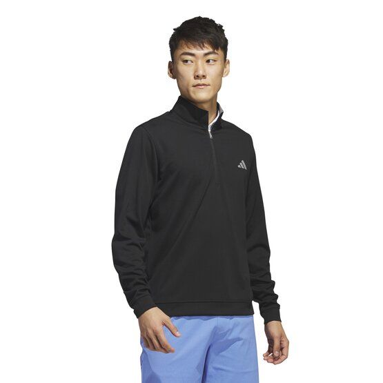 Adidas  Stretchová střední vrstva Elevated Quarter-Zip  černá