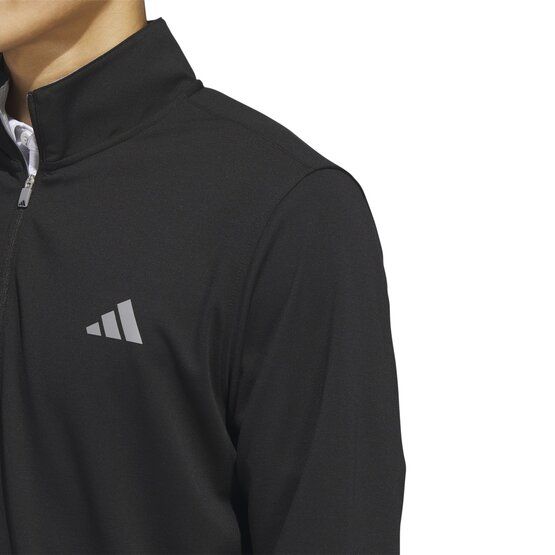 Adidas  Elevated Quarter-Zip Pullover Stretch Midlayer black