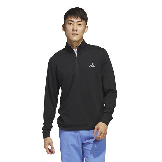 Adidas Elevated Quarter-Zip Pullover Stretch Midlayer schwarz