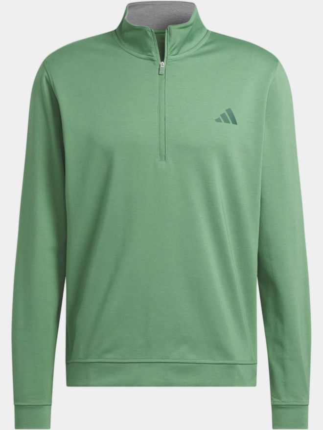 adidas Elevated Quarter-Zip Pullover Stretch Midlayer grün