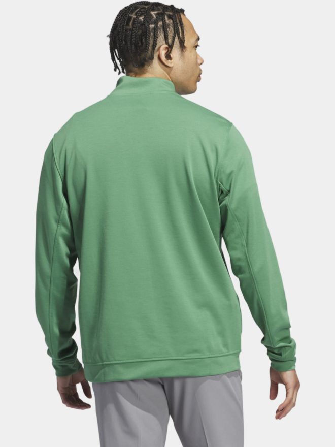 adidas Elevated Quarter-Zip Pullover Stretch Midlayer grün