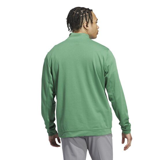 Adidas  Elevated Quarter-Zip Pullover Stretch Midlayer green