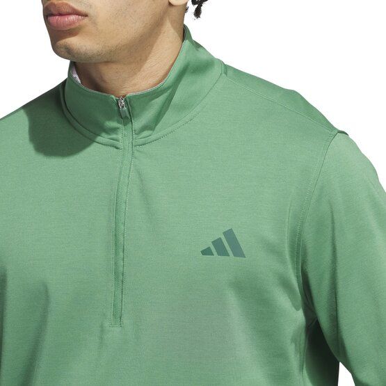 Adidas Elevated Quarter-Zip Pullover Stretch Midlayer grün