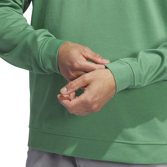 Adidas  Elevated Quarter-Zip Pullover Stretch Midlayer green