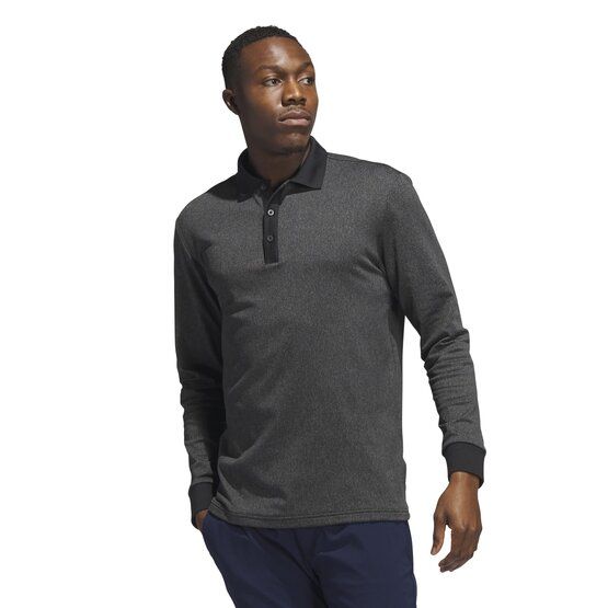 Adidas  Men's Essentials long sleeve polo black