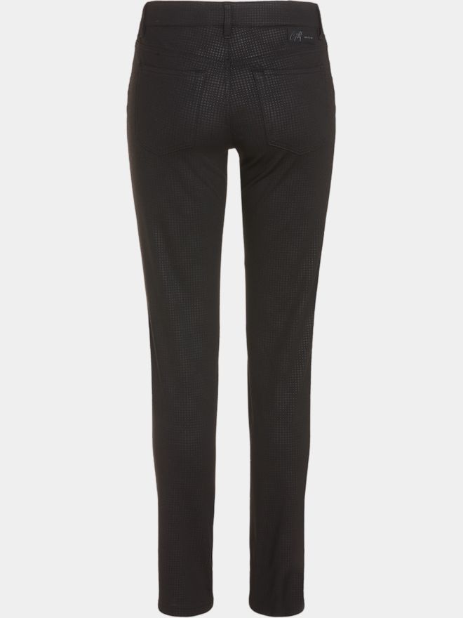 Alberto JANA - Black Jersey Print Hose schwarz