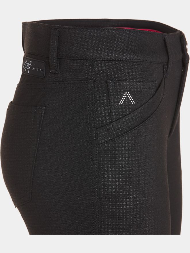 Alberto JANA - Black Jersey Print Hose schwarz