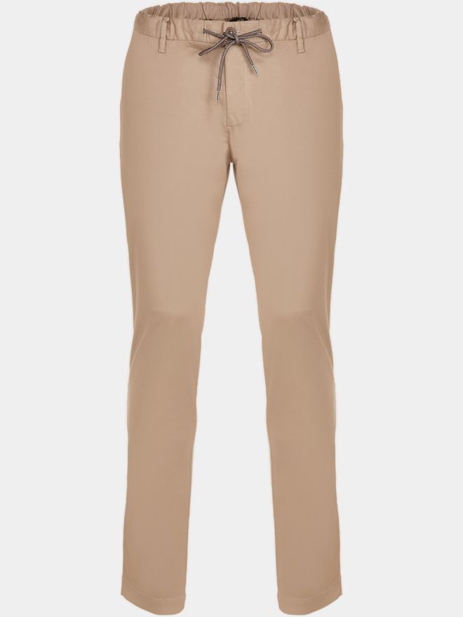 Alberto JUMP-G - Light cotton jogging pants beige
