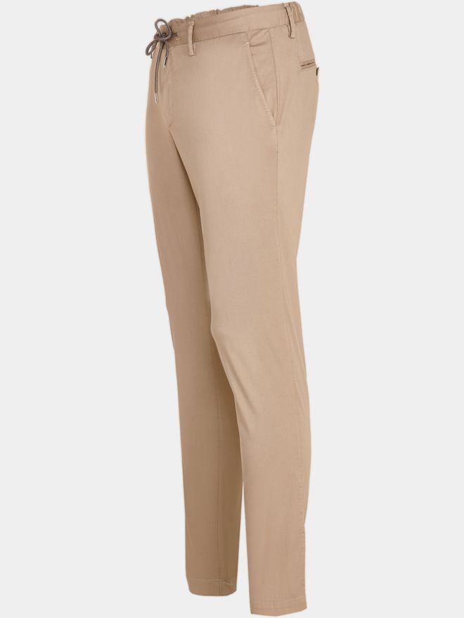 Alberto JUMP-G - Light cotton jogging pants beige