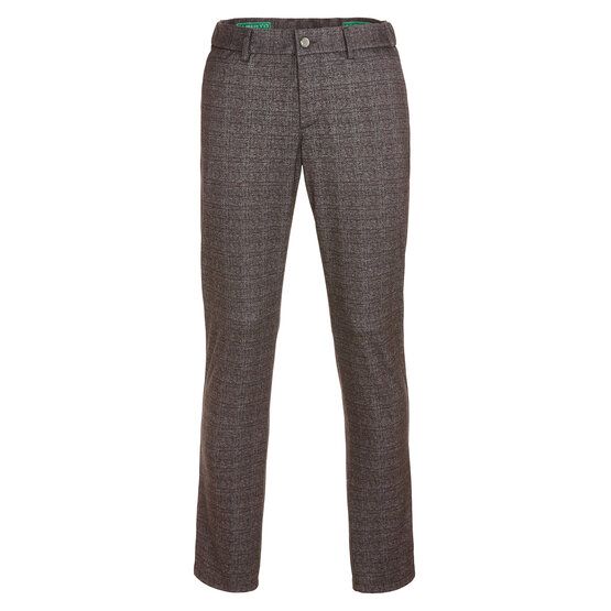 Alberto ROOKIE-7 - Jersey Check Chino Hose braun