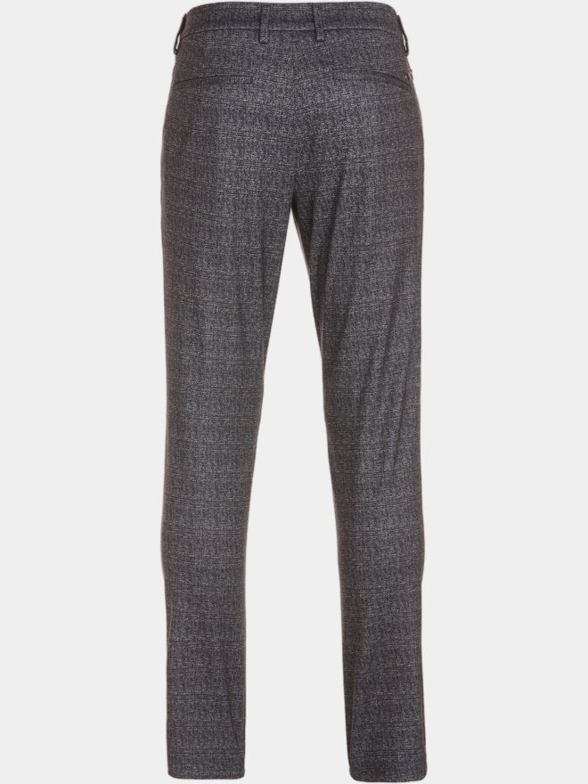 Alberto ROOKIE-7 - Jersey Check Chino Hose blau