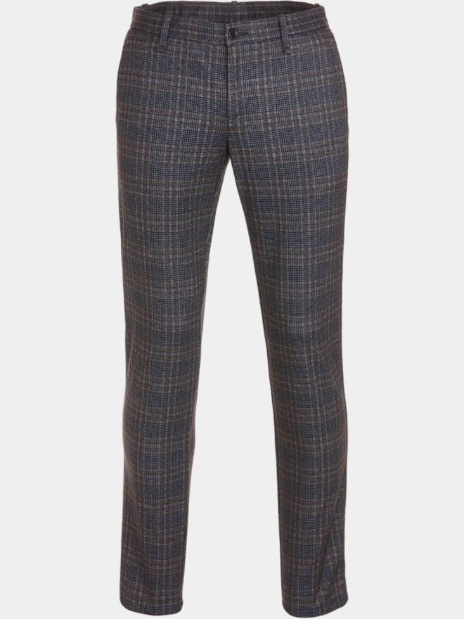 Alberto FRED - Jersey Check Chino Hose kariert