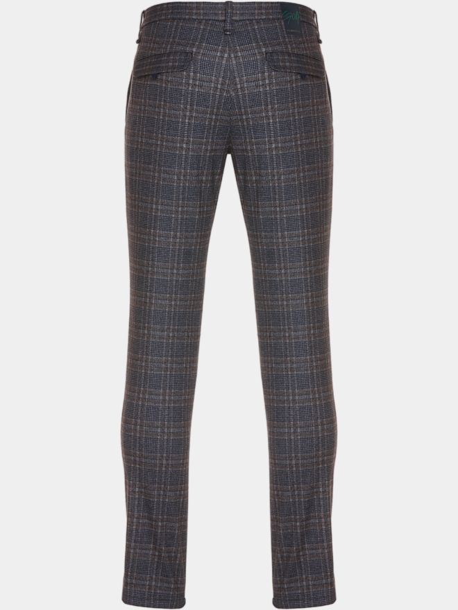 Alberto FRED - Jersey Check Chino Hose kariert