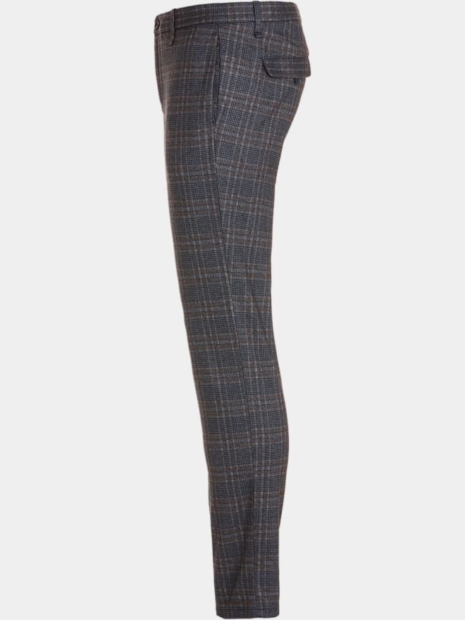 Alberto FRED - Jersey Check Chino Hose kariert
