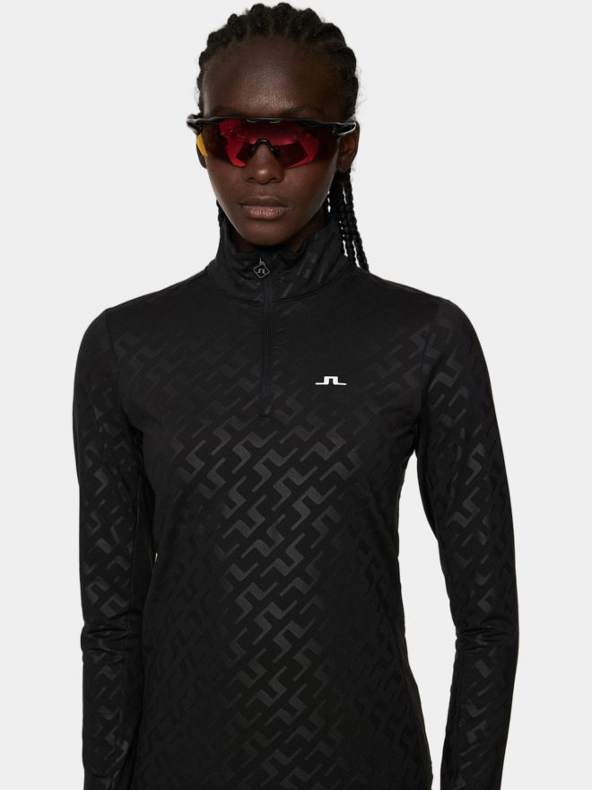 J.Lindeberg Lauryn Deboss Stretch Midlayer schwarz