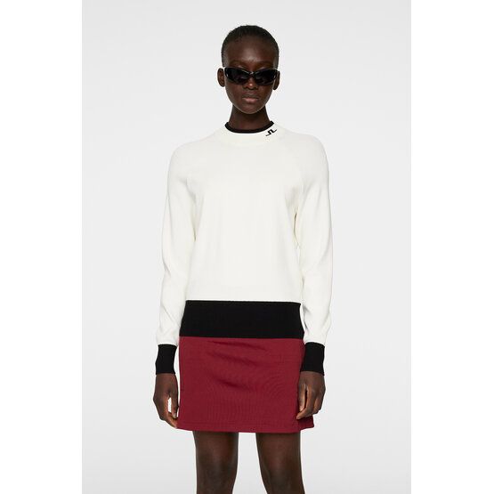 J.Lindeberg Zoe Knitted Sweater Troyer Strick offwhite