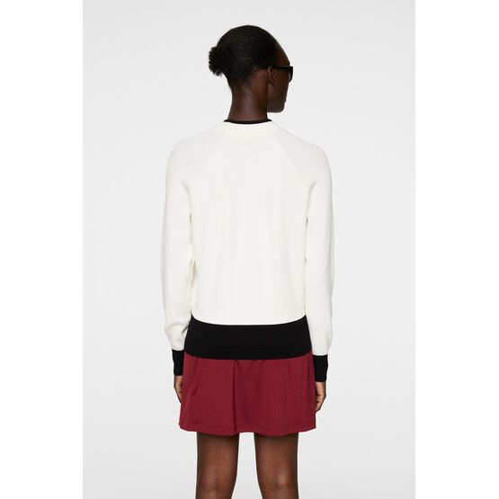 J.Lindeberg Zoe Knitted Sweater Troyer Strick offwhite