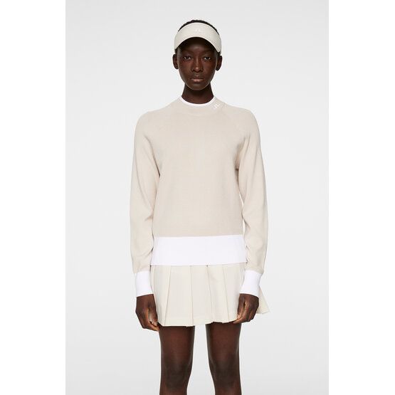 J.Lindeberg  Pletený svetr Zoe Troyer knitwear offwhite