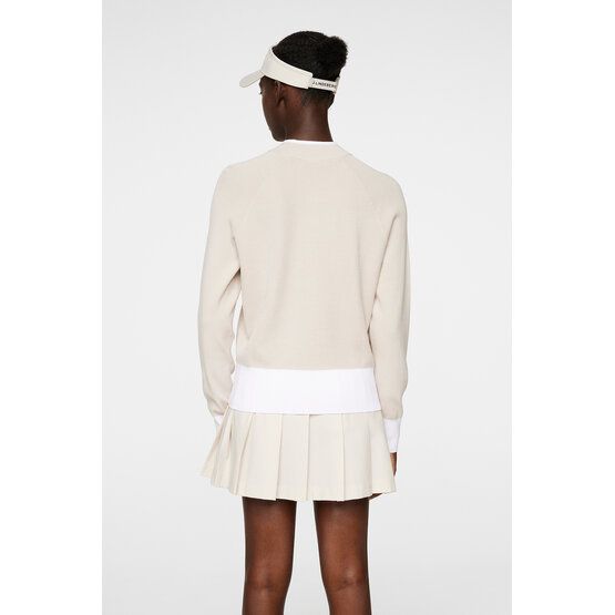 J.Lindeberg Zoe Knitted Sweater Troyer Strick offwhite