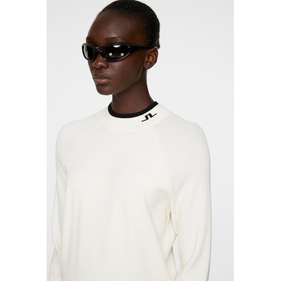 J.Lindeberg Zoe Knitted Sweater Troyer Strick offwhite