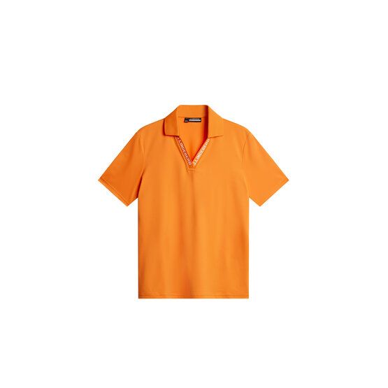 J.Lindeberg Lorde Halbarm Polo orange