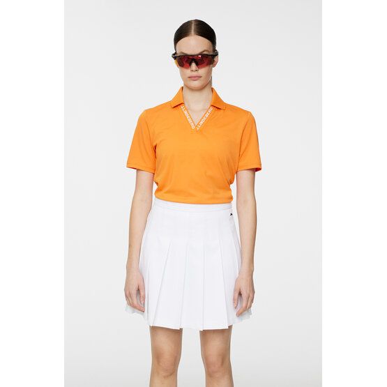 J.Lindeberg  Lorde half sleeve polo orange