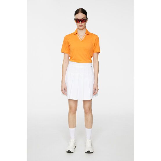 J.Lindeberg  Lorde half sleeve polo orange