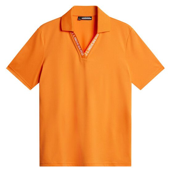 J.Lindeberg Lorde Halbarm Polo orange