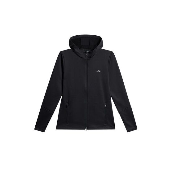 J.Lindeberg W Aerial Zip Hood Stretch Jacke schwarz