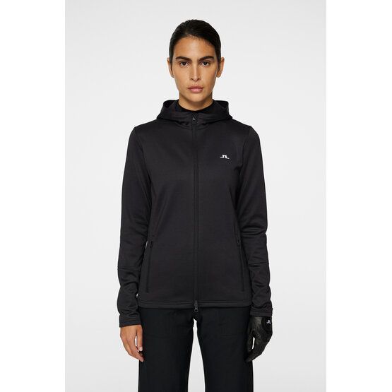 J.Lindeberg W Aerial Zip Hood Stretch Jacke schwarz