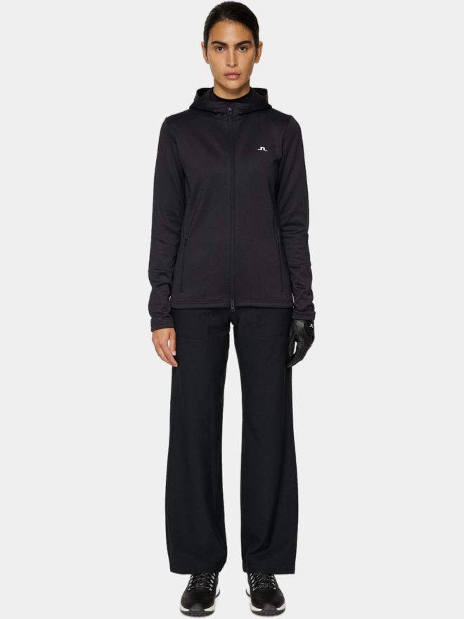 J.Lindeberg W Aerial Zip Hood Stretch Jacke schwarz