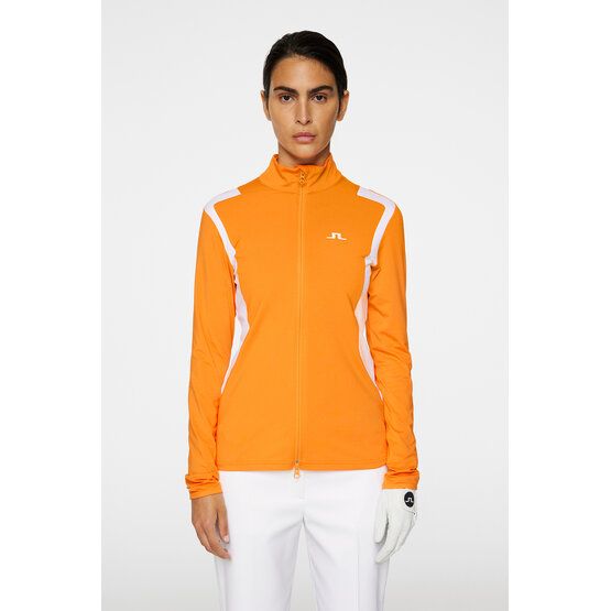 J.Lindeberg  Strečová bunda Mae Zip Mid Layer oranžová