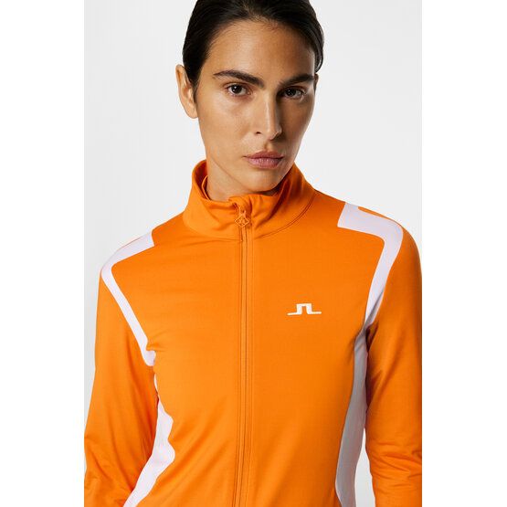 J.Lindeberg  Mae Zip Mid Layer Stretch Jacket orange