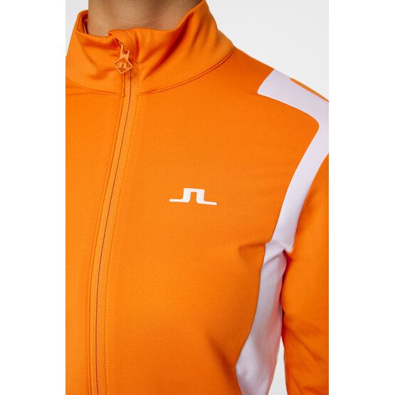 J.Lindeberg  Strečová bunda Mae Zip Mid Layer oranžová