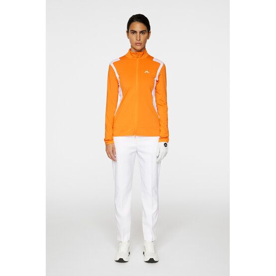 J.Lindeberg Mae Zip Mid Layer Stretch Jacke orange