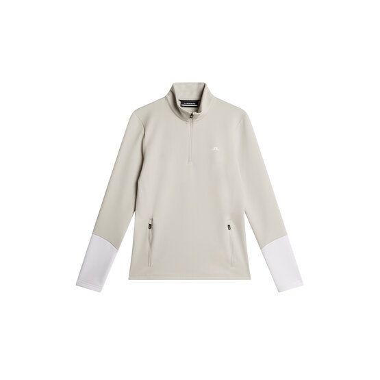 J.Lindeberg  W Aerial Quarter Zip Stretch Midlayer offwhite