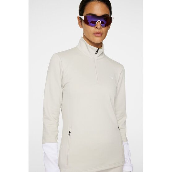 J.Lindeberg  W Aerial Quarter Zip Stretch Midlayer offwhite