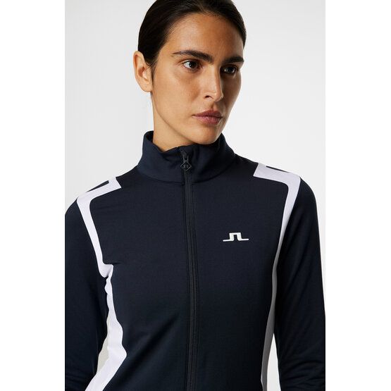 J.Lindeberg  Mae Zip Mid Layer Stretch Jacket navy