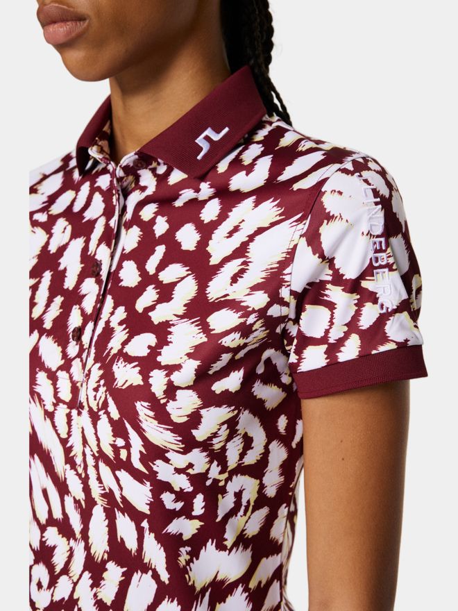 J.Lindeberg Tour Tech Print Halbarm Polo mehrfarbig