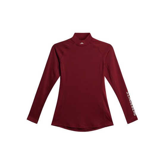 J.Lindeberg Asa Soft Compression Top Stretch Unterzieher bordeaux