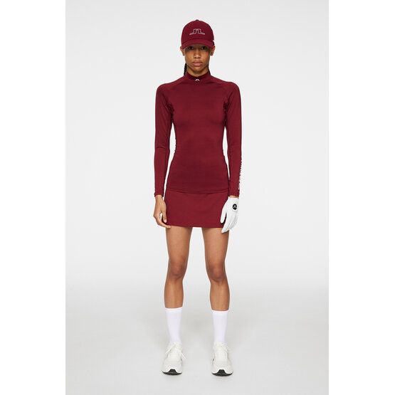 J.Lindeberg Asa Soft Compression Top Stretch Unterzieher bordeaux