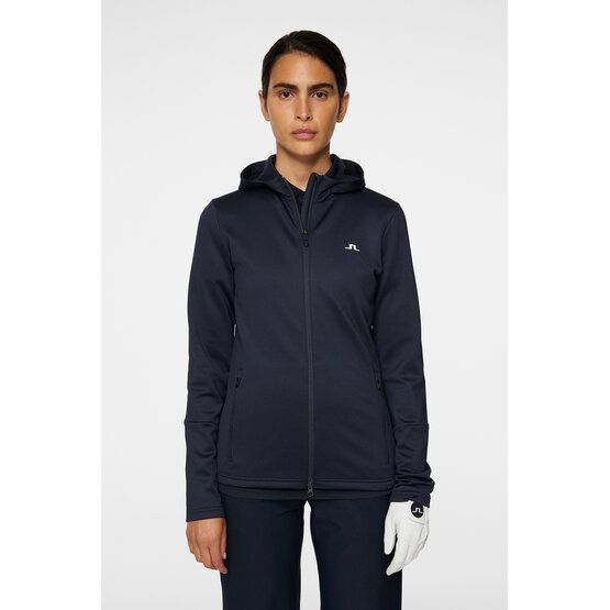 J.Lindeberg W Aerial Zip Hood Stretch Jacke navy