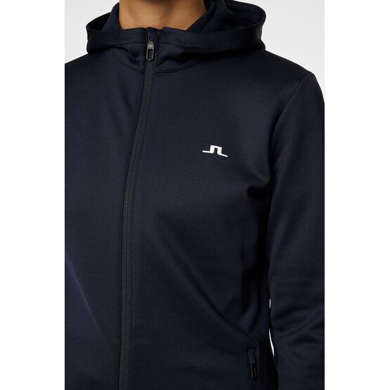 J.Lindeberg W Aerial Zip Hood Stretch Jacke navy