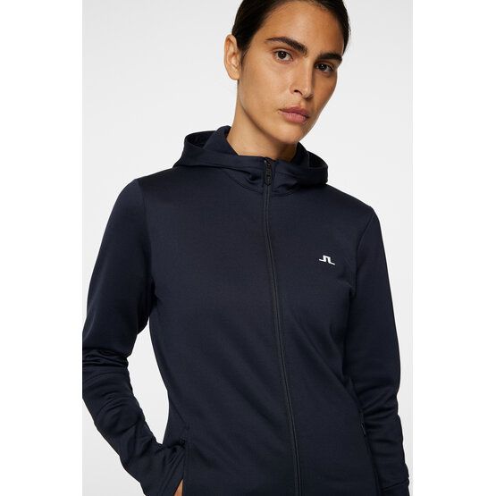 J.Lindeberg W Aerial Zip Hood Stretch Jacke navy