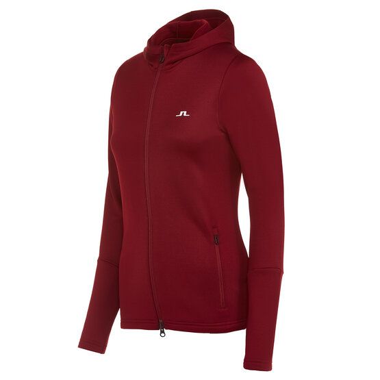 J.Lindeberg  W Aerial Zip Hood SMU Stretch Jacket bordeaux